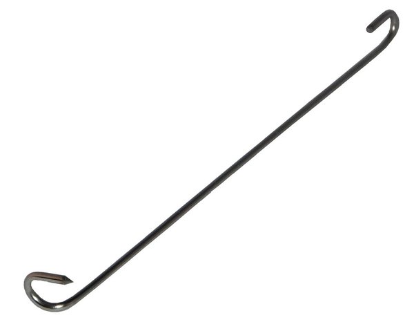 10 Edelstahl-Räucherhaken Aal 11cm