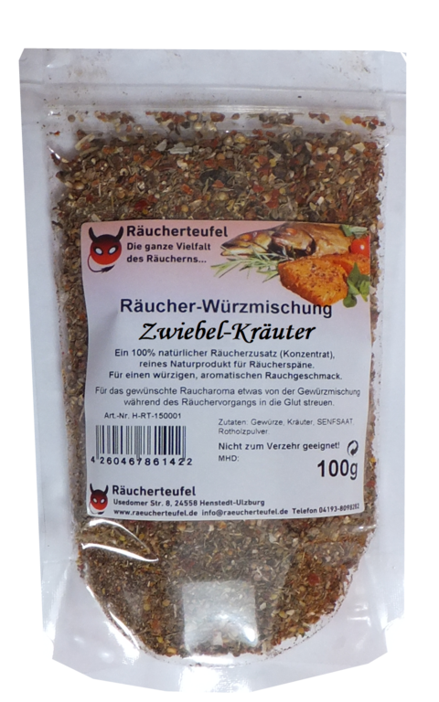 Räucher-Würzmischung Zwiebel-Kräuter (Konzentrat) 100g